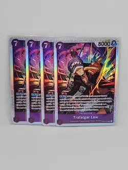 One Piece TCG Trafalgar Law OP12-073 SR Legacy of a Master 4X PLAYSET - Image 1