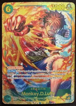 One Piece Monkey.D.Luffy OP13-118 SEC Carrying On His Will English NM - Image 1