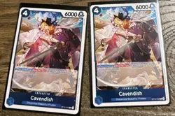 One Piece TCG OP10-045 Cavendish Rare x2 bonus - Image 1