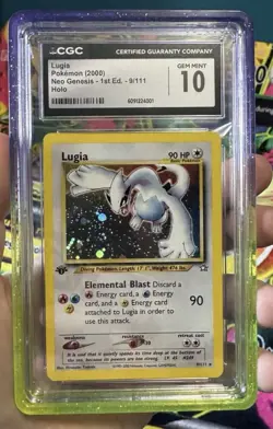 2000 Pokemon Neo Genesis 1st Edition #9/111 Lugia Holo CGC 10 GEM MINT - Image 4