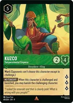 Kuzco-Temperamental Emperor 69/204 Fabled Non-Foil Disney Lorcana - Image 1