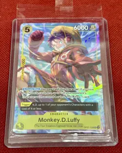 One Piece - Monkey D. Luffy - Alt Art Promo Card - SR - OP07-109 - NM Sealed - Image 3