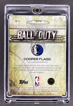 2025-26 Topps Chrome Cooper Flagg Ball of Duty Silver Refractor Rookie #BD-21 - Image 2