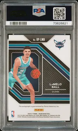 2020 Panini Prizm Rookie Penmanship LaMelo Ball RC Auto PSA 10 Gem Mint 🔥 - Image 2