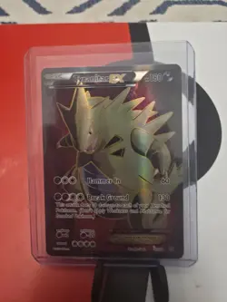 Pokemon XY Ancient Origins Tyranitar EX Full Art Holo Card 91/98 - Image 1