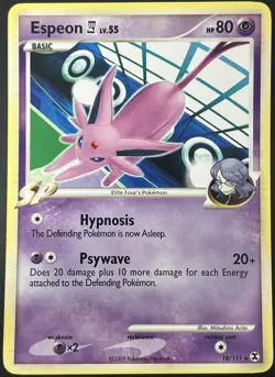 Espeon 18/111 Rising Rivals Rare Pokemon Card NM - Image 1