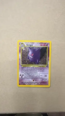 Pokemon TCG Gengar Fossil Holo Card 5/62 Unlimited Rare Vintage WOTC - Image 1