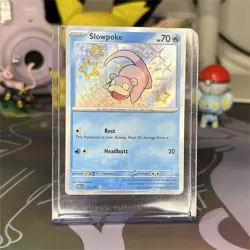 Pokemon Slowpoke 116/091 SV: Paldean Fates Shiny Rare Holo Basic Card - Image 1