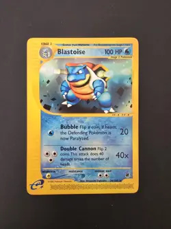 Pokemon TCG Blastoise Expedition Base Set Regular Rare Card 36/165 - Image 1