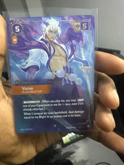 League of Legends Yone Blademaster Card (Overnumberd) 233/221 English Standard - Image 1
