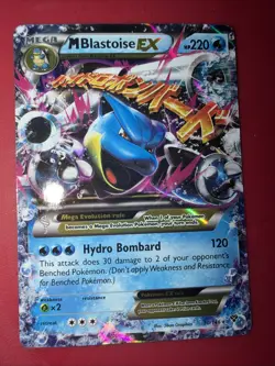 Pokemon TCG Mega-Blastoise EX XY 30/146 Holo Rare Card NM - Image 1