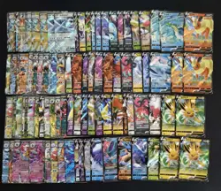 100 Lot All RR Pokemon Chinese Card Holo Rare Rugia Flareon Joleton Glaceon FI38 - Image 1