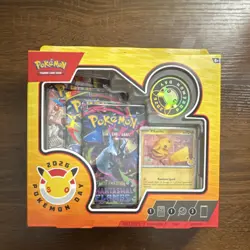 Pokemon TCG Pokemon Day 2026 Box Pikachu Promo Card & 3 Booster Packs Sealed - Image 1