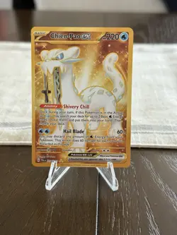 Chief-Pao EX Gold Full Art S v Paldea Evolved Pokemon Card TCG - Image 1