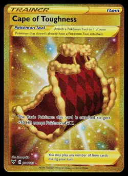 Pokemon Card Vivid Voltage Cape of Toughness 200/185 Secret Rare - Image 1