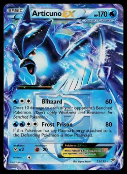 Pokemon Card Plasma Storm Articuno EX 25/135 Rare EX Holo - Image 1