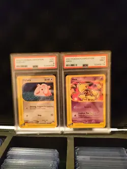 2002 Pokemon TCG Abra Expedition Card 93/165 Clefairy Expedition PSA 9 - Image 1