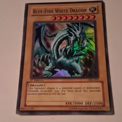 Yu-Gi-Oh! Blue-Eyes White Dragon SKE-001 1st Edition Holo Card Lot of 5 English - Image 2