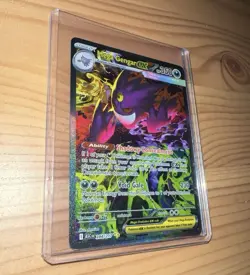 Pokemon Mega Gengar EX Full Art Holo Card 284/217 350 HP ASC Set - Image 1