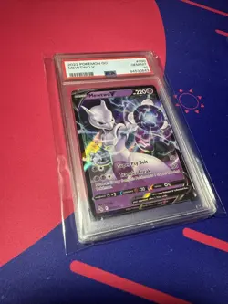 Pokemon Go Mewtwo v Ultra Rare Holo Card 030/078 MP 2022 Pokemon TCG PSA 10 - Image 1