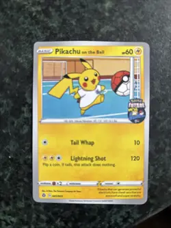 Pokemon Pikachu TCG On the Ball Promo Card 001/005 UK Exclusive Unsealed - Image 1