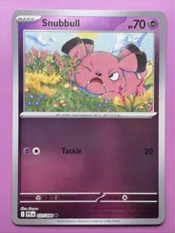 Snubbull 037/094 Phantasmal Flames Reverse Holo Pokemon Card - Image 1