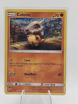 Pokemon Cubone 007/012 McDonald's 2018 Promo Holo 70 HP Basic Card - Image 1