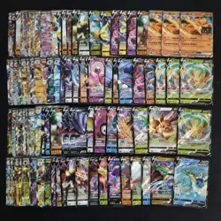100 Lot All RR Pokemon Chinese Card Holo Rare Charizard Leafeon Eevee A2 FI38 - Image 1