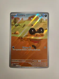 Sandile - 135/086 - NM - Illustration Rare - Black Bolt - Pokemon Card - Image 1