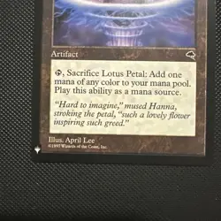 MTG Magic the Gathering Lotus Petal Tempest - Image 2