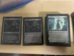 Magic the Gathering Necron Dynasties Commander Deck Sleeved - Image 2