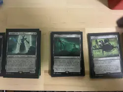 Magic the Gathering Necron Dynasties Commander Deck Sleeved - Image 3