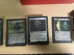 Magic the Gathering Necron Dynasties Commander Deck Sleeved - Image 4