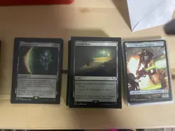 Magic the Gathering Necron Dynasties Commander Deck Sleeved - Image 5