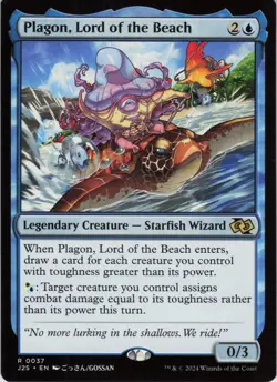 Plagon, Lord of the Beach (Anime) R Foundations Jumpstart 37 NM Normal MTG - Image 1