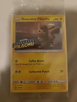 Pokemon TCG Holo Rare 2019 Detective Pikachu Card Sealed Package - Image 1