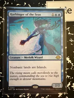 HARBINGER OF THE SEAS 63 RARE MODERN HORIZONS 3 MAGIC: THE GATHERING NM/M - Image 1