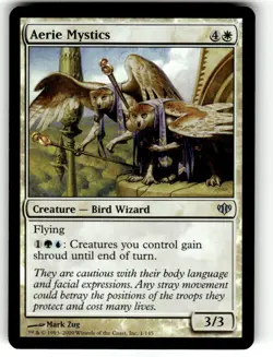 Conflux Aerie Mystics MTG Magic the Gathering NM FOIL - Image 1
