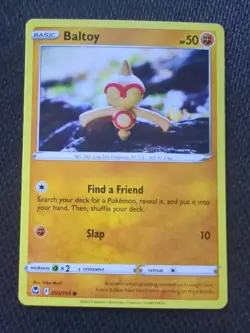 Pokemon TCG Baltoy Silver Tempest 093/195 Regular Common NM - Yuka Morii - Image 1