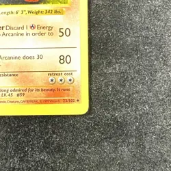 Arcanine 23/102 - Base Set Non Holo Wizards of the Coast Pokemon Card TGC LP - Image 5