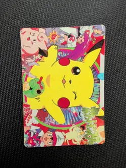 Pokemon Pocket Monsters 1995 Vending Prism Sticker 107 101 Pikachu Ash Rocket - Image 2