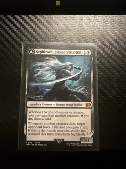 Magic the Gathering Final Fantasy Sephiroth Fabled Soldier Non-Foil Mythic Card - Image 1