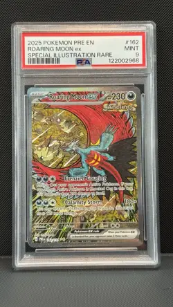 2025 POKEMON PRE EN PRISMATIC EVOLUTIONS #162 ROARING MOON EX PSA 9 - Image 1