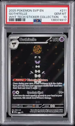 2025 POKEMON SVP EN-SV BLACK STAR PROMO #211 GOTHITELLE PSA 10 - Image 1