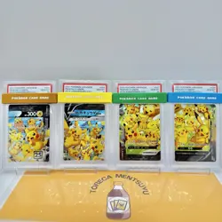 Pokemon PSA 10 4Set Pikachu V-Union Japanese 025-028/028 25th Anniversary 2021 - Image 1