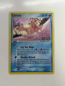 Pokemon TCG Corsola 37/115 Unseen Forces Reverse Holo Stamp - Image 1