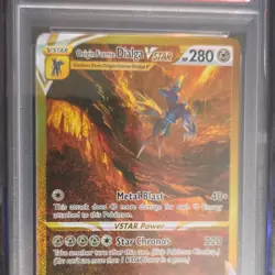 Pokemon Origin Forme Dialga VSTAR GG68/GG70 Crown Zenith Secret Rare Holo - Image 1
