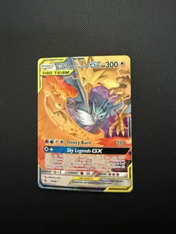 Pokemon Moltres & Zapdos & Articuno GX 44/68 Hidden Fates Ultra Rare NM - Image 1