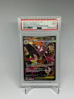 2025 Pokemon PFL EN-Phantasmal Flames - Mega Lopunny EX 128 SIR Mint 9 - Image 1