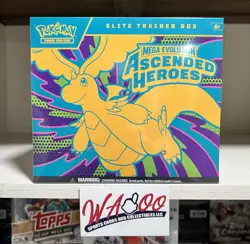 Pokemon Mega Evolution Ascended Heroes Factory Sealed ETB Elite Trainer Box - Image 1